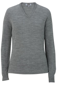 7065 - Edwards Ladies' Acrylic V Neck Sweater