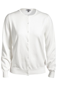 7111 - Edwards Ladies' All Cotton Jewel Neck Sweater