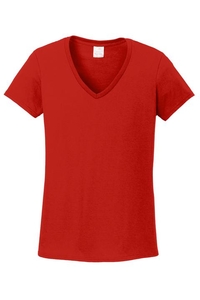 5V00L - Gildan Ladies Heavy Cotton 100% Cotton V-Neck T-Shirt