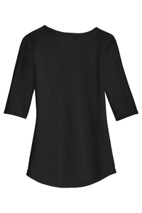 6756L - Anvil Ladies Tri-Blend Deep Scoop Neck 1/2-Sleeve Tee