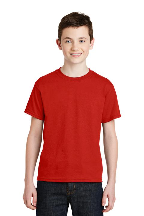 8000B - Gildan - Youth DryBlend 50 Cotton/50 Poly T-Shirt.  8000B