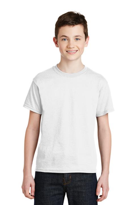 8000B - Gildan - Youth DryBlend 50 Cotton/50 Poly T-Shirt.  8000B