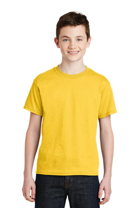 8000B - Gildan - Youth DryBlend 50 Cotton/50 Poly T-Shirt.  8000B