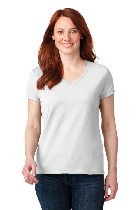 88VL - Anvil Ladies 100% Combed Ring Spun Cotton V-Neck T-Shirt