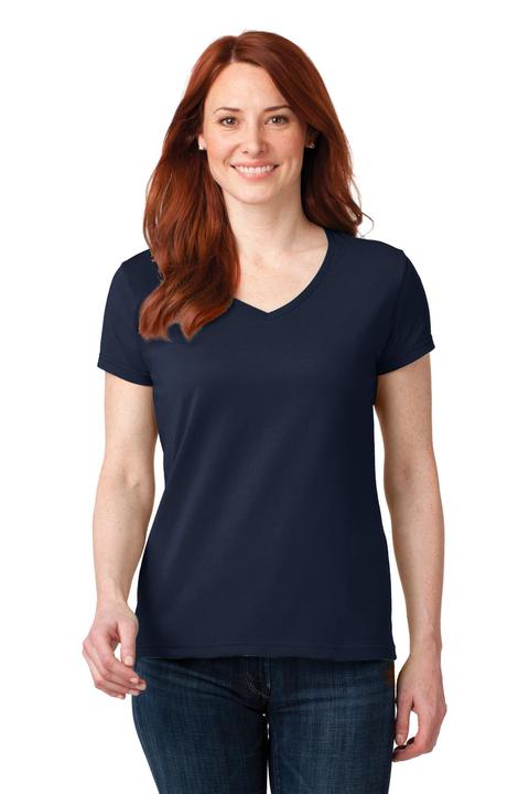 88VL - Anvil Ladies 100% Combed Ring Spun Cotton V-Neck T-Shirt