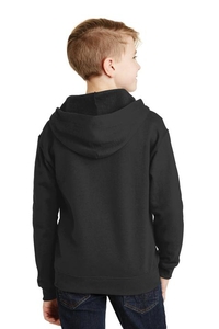 993B - JERZEES - Youth NuBlend Full-Zip Hooded Sweatshirt.  993B