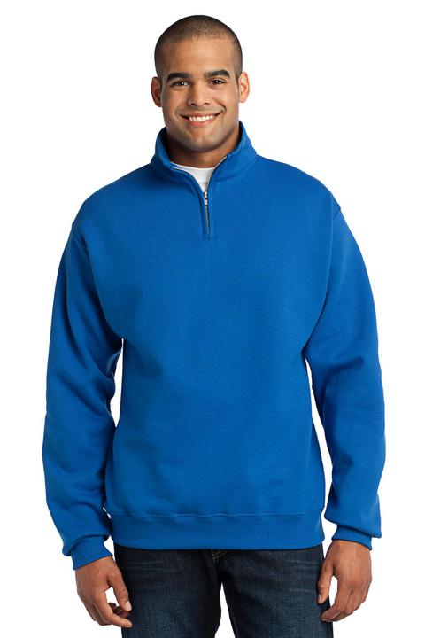 995M - Jerzees NuBlend 1/4 Zip Cadet Collar Sweatshirt