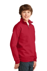 995Y - Jerzees Youth NuBlend 1/4 Zip Cadet Collar Sweatshirt