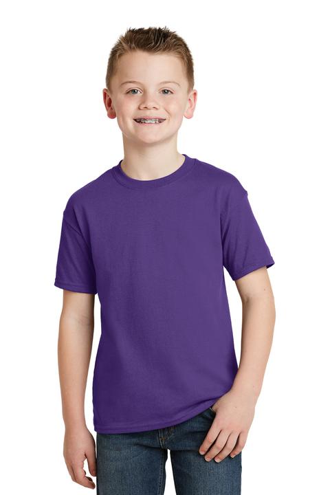 5370 - Hanes - Youth EcoSmart 50/50 Cotton/Poly T-Shirt.  5370