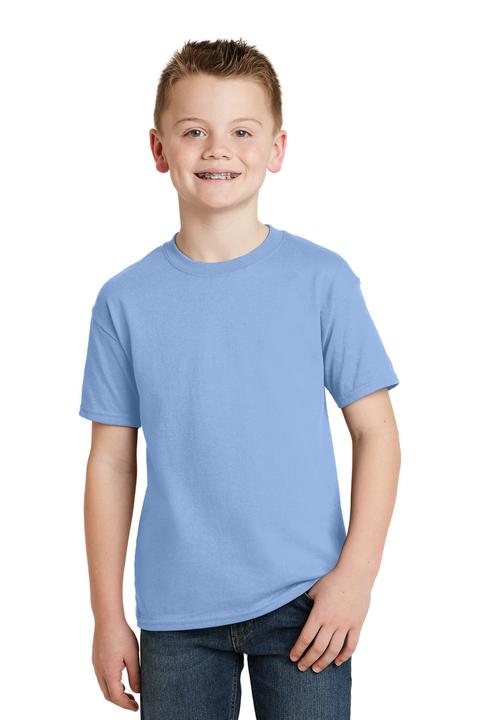 5370 - Hanes - Youth EcoSmart 50/50 Cotton/Poly T-Shirt.  5370