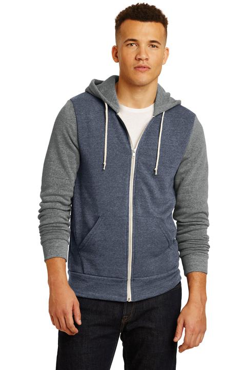 AA32023 - Alternative Colorblock Rocky Eco Fleece Zip Hoodie