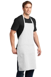 A700 - Port Authority Easy Care Extra Long Bib Apron with Stain Release