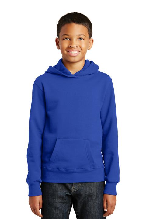 PC850YH - Port & Company Youth Fan Favorite Fleece Pullover Hooded Sweatshirt