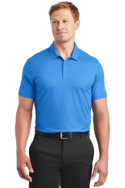 838964 - Nike Golf Dri-FIT Embossed Tri-Blade Polo