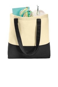 BG414 - Port Authority Colorblock Cotton Tote