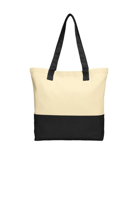 BG414 - Port Authority Colorblock Cotton Tote