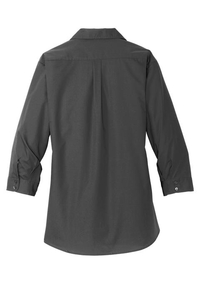 LW102 - Port Authority Ladies 3/4 Sleeve Carefree Poplin Shirt