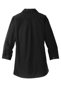 LW102 - Port Authority Ladies 3/4 Sleeve Carefree Poplin Shirt