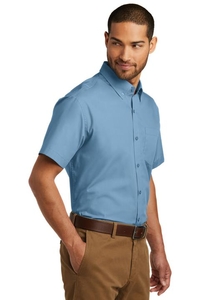 W101 - Port Authority Short Sleeve Carefree Poplin Shirt