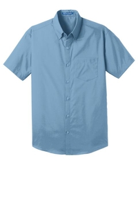 W101 - Port Authority Short Sleeve Carefree Poplin Shirt