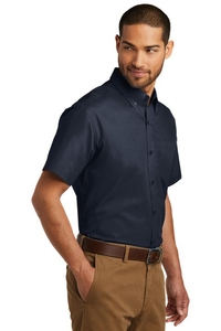 W101 - Port Authority Short Sleeve Carefree Poplin Shirt