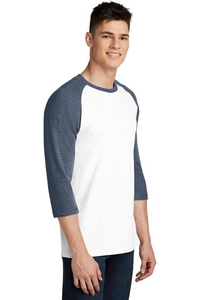 DT6210 - District Young Mens Very Important Tee 3/4 Sleeve Raglan