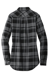 LW668 - Port Authority Ladies Plaid Flannel Tunic 