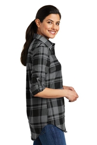 LW668 - Port Authority Ladies Plaid Flannel Tunic 