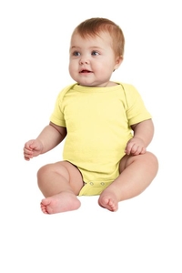 RS4400 - Rabbit Skins Infant Short Sleeve Baby Rib Bodysuit