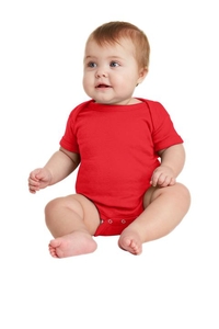 RS4400 - Rabbit Skins Infant Short Sleeve Baby Rib Bodysuit