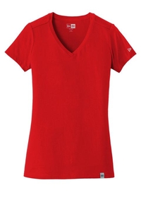 LNEA101 - New Era  Ladies Heritage Blend V Neck Tee