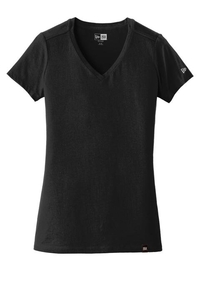 LNEA101 - New Era  Ladies Heritage Blend V Neck Tee