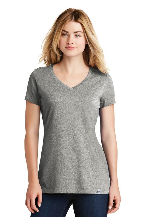 LNEA101 - New Era  Ladies Heritage Blend V Neck Tee