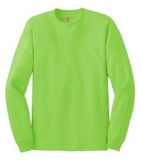 5586 - Hanes - Tagless 100% Cotton Long Sleeve T-Shirt.  5586