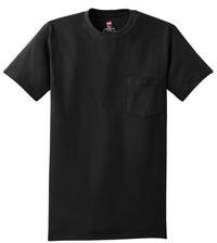 5590 - Hanes - Tagless 100%  Cotton T-Shirt with Pocket.  5590