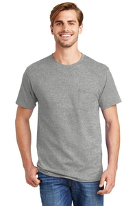 5590 - Hanes - Tagless 100%  Cotton T-Shirt with Pocket.  5590