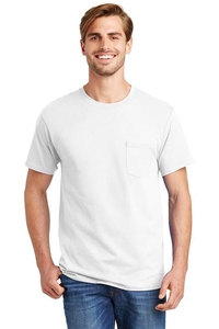 5590 - Hanes - Tagless 100%  Cotton T-Shirt with Pocket.  5590