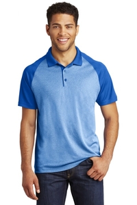 ST641 - Sport-Tek PosiCharge RacerMesh Raglan Heather Block Polo