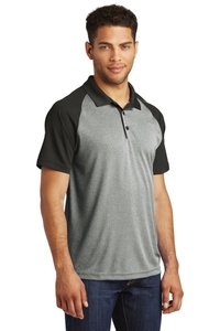 ST641 - Sport-Tek PosiCharge RacerMesh Raglan Heather Block Polo