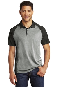 ST641 - Sport-Tek PosiCharge RacerMesh Raglan Heather Block Polo