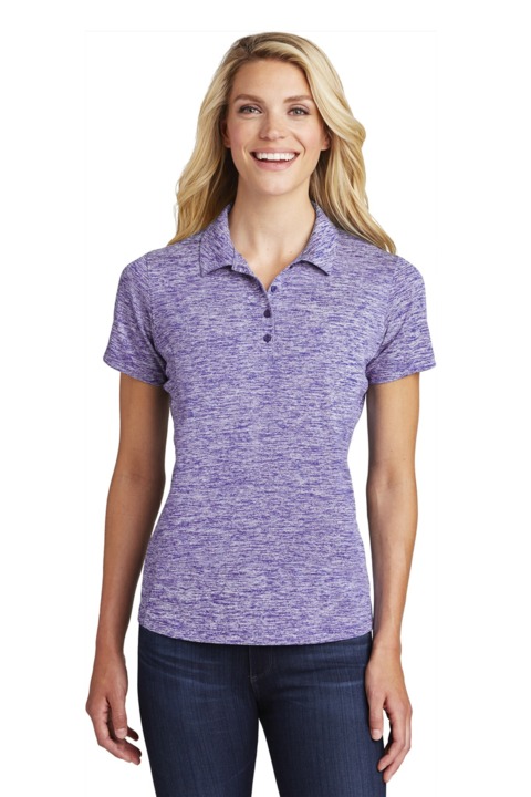 LST590 - Sport-Tek Ladies PosiCharge Electric Heather Polo