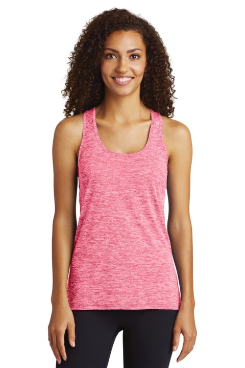 LST396 - Sport-Tek Ladies PosiCharge Electric Heather Racerback Tank