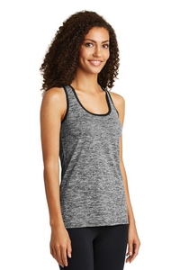 LST396 - Sport-Tek Ladies PosiCharge Electric Heather Racerback Tank