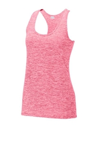 LST396 - Sport-Tek Ladies PosiCharge Electric Heather Racerback Tank