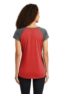 LST362 - Sport-Tek Ladies Heather On Heather Contender Scoop Neck Tee