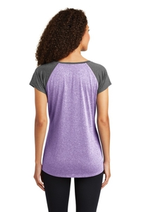 LST362 - Sport-Tek Ladies Heather On Heather Contender Scoop Neck Tee