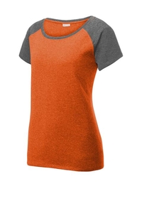 LST362 - Sport-Tek Ladies Heather On Heather Contender Scoop Neck Tee