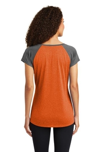 LST362 - Sport-Tek Ladies Heather On Heather Contender Scoop Neck Tee