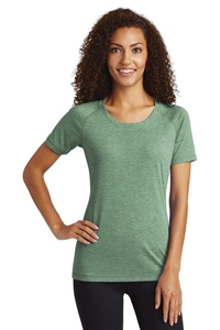 LST400 - Sport-Tek Ladies PosiCharge Tri Blend Wicking Scoop Neck Raglan Tee