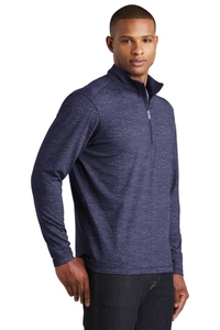 ST855 - Sport-Tek Sport Wick Stretch Reflective Heather 1/2 Zip Pullover